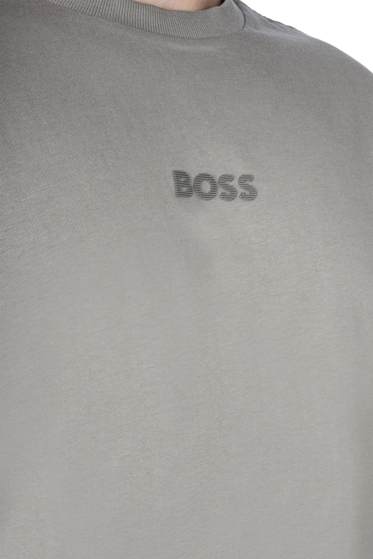 تی شرت مردانه بژ یقه گرد 50527126 334 BOSS