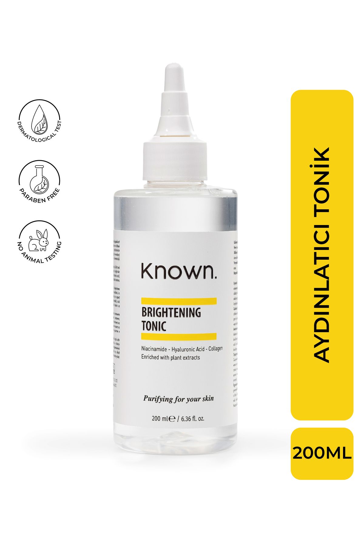 KNOWN. Aydınlatıcı-leke Karşıtı Tonik 200 ml