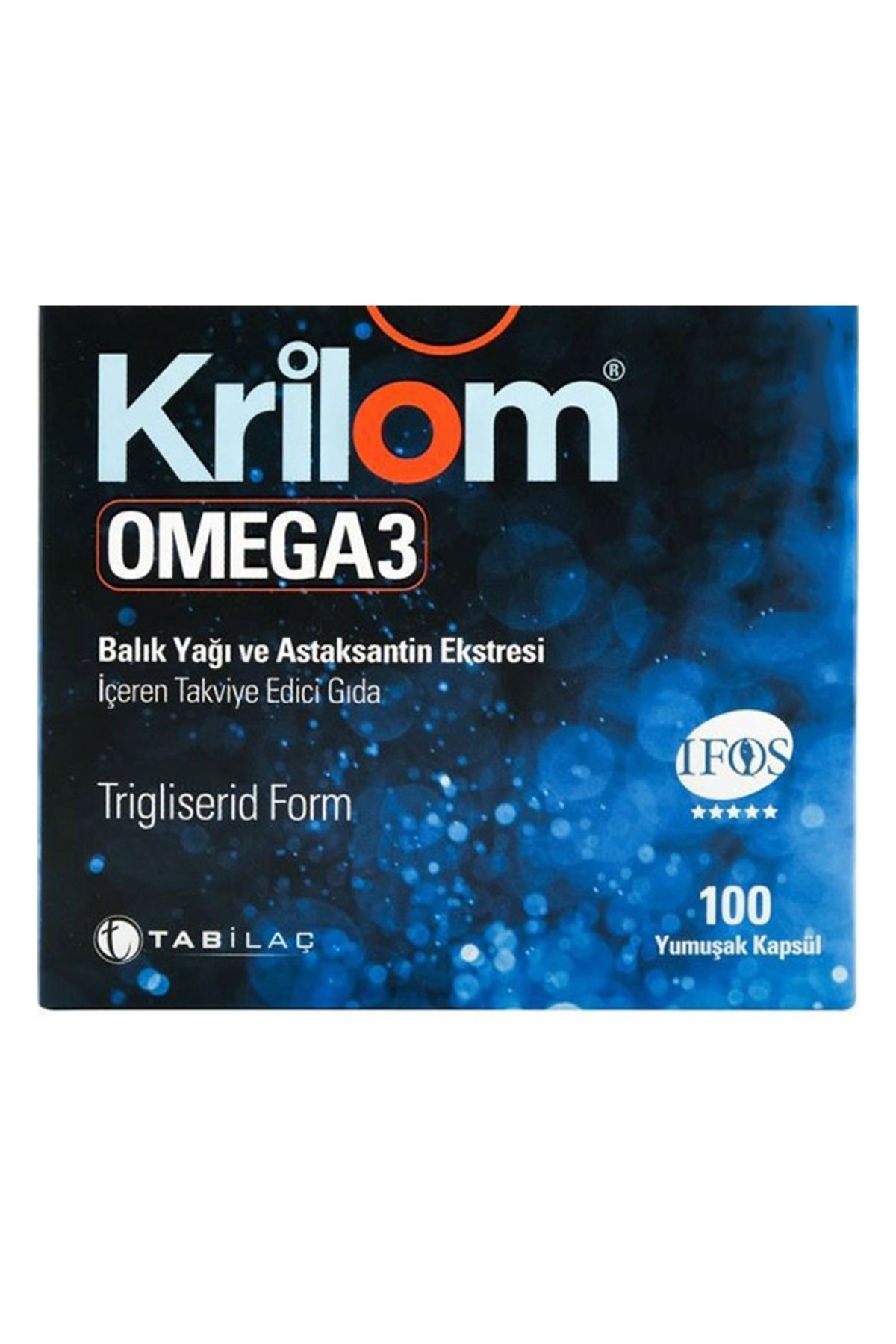 TAB İlaç Sanayi A.Ş Krilom Omega 3 Yumuşak Kapsül 100 Kapsül