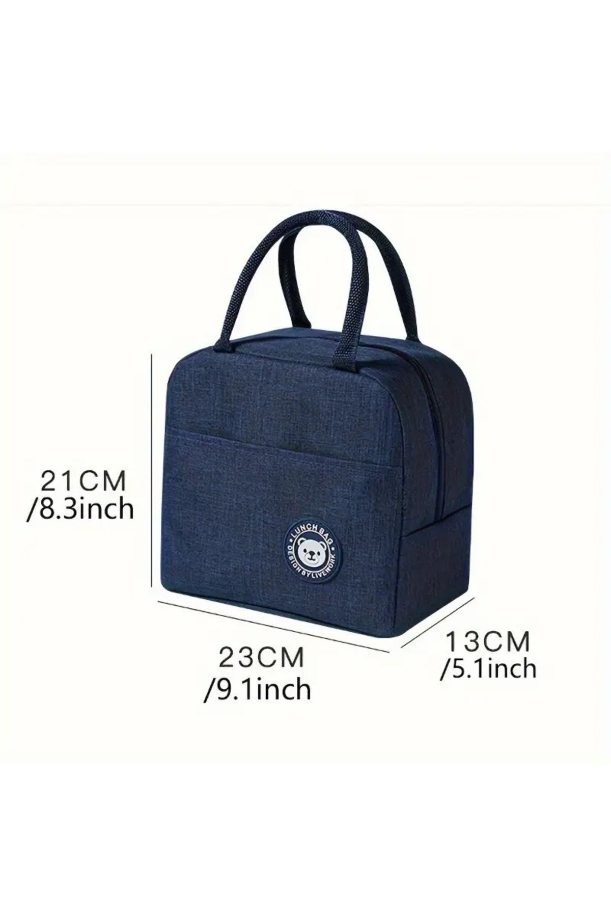 BGSignature-Waterproof Thermal Food & Lunch Bag - Insulated That Provides Warm & Cold Protection - Navy Blue 6