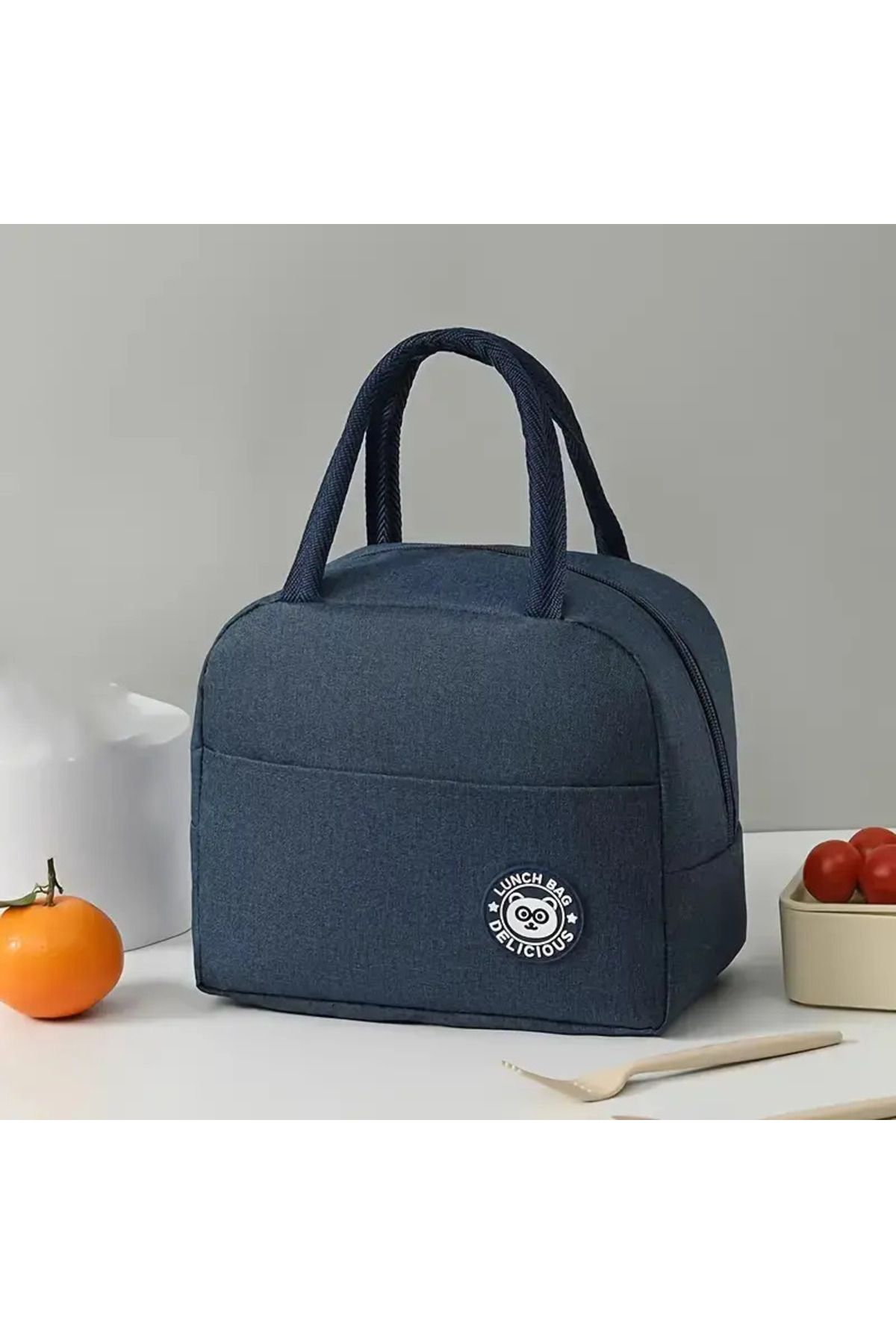 BGSignature-Waterproof Thermal Food & Lunch Bag - Insulated That Provides Warm & Cold Protection - Navy Blue 1