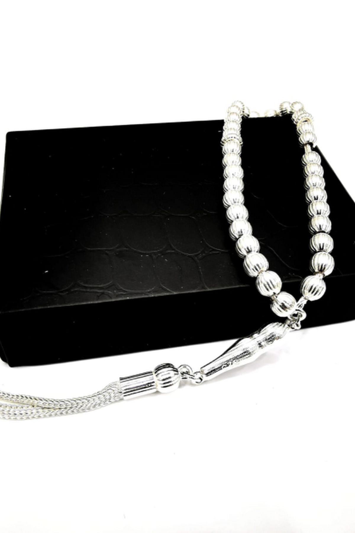 Omar-Argint Filigran Filigran Argintiu Tasbih Minge Rotunda Dungi 12,75 gr 2