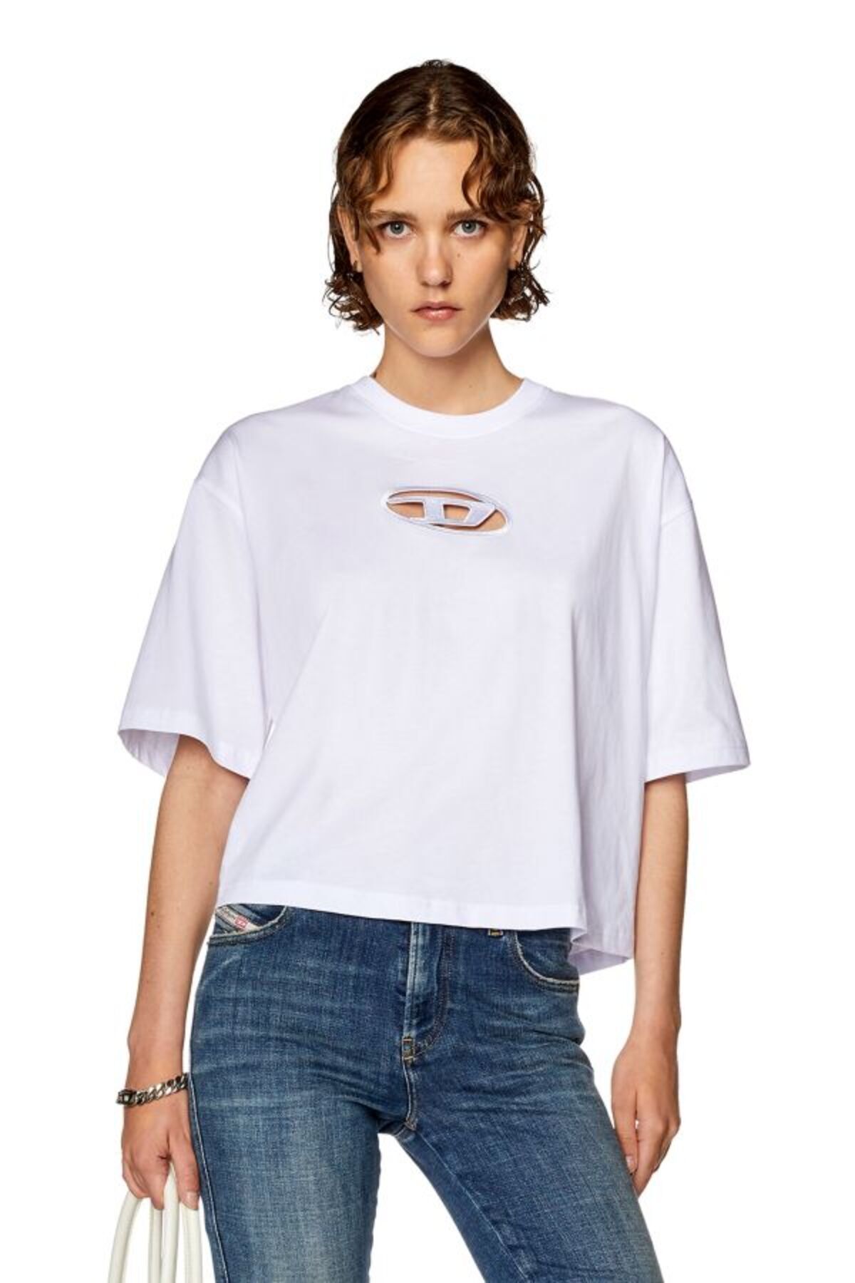 Diesel Kadn Oval-d Logo Beyaz T-shirt Fiyat, Yorumlar - Trendyol