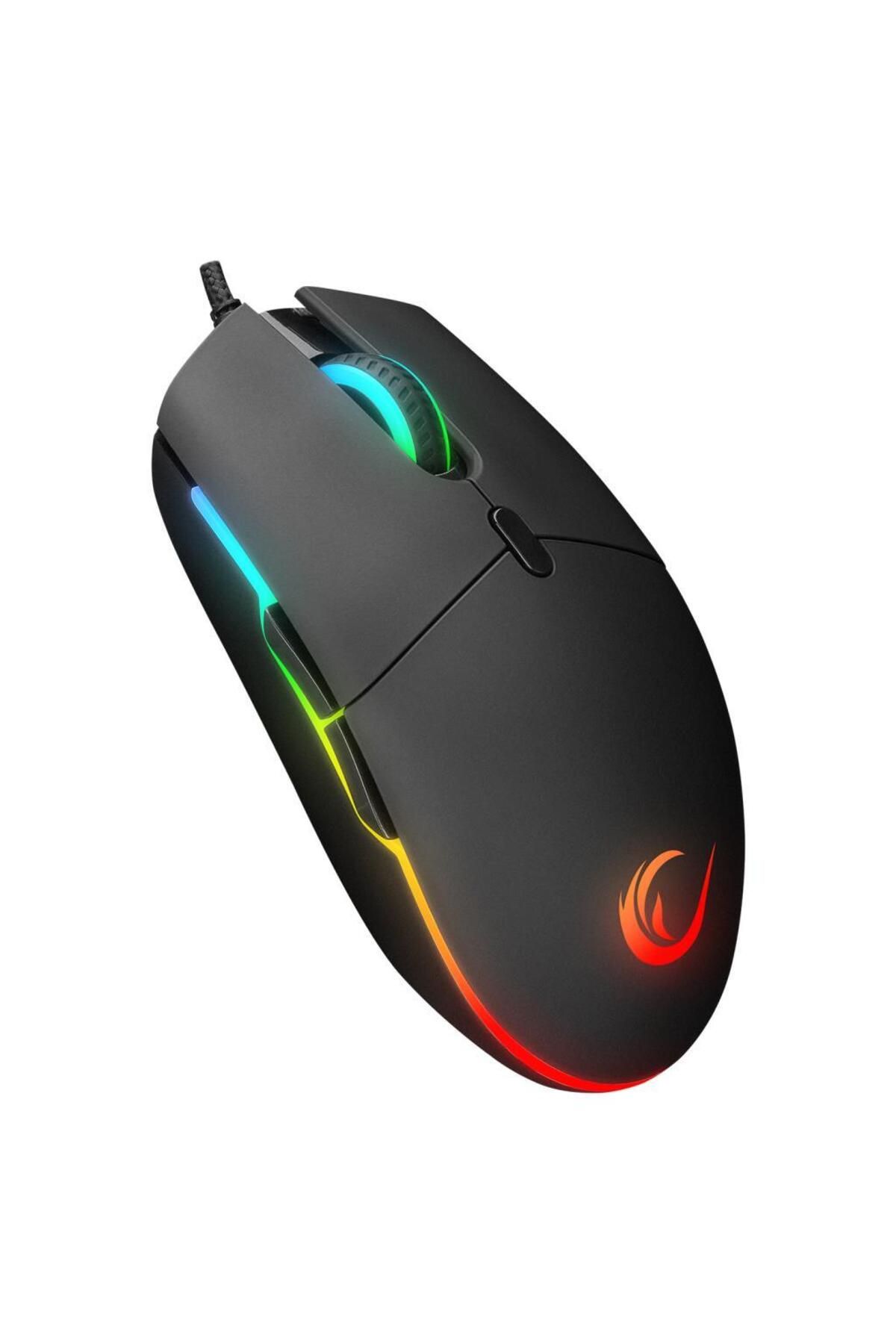 Rampage Smx-r63 Glory Usb Siyah Rgb Işıklı 6400dpi Gaming Oyuncu Mouse Yeni Model 718675