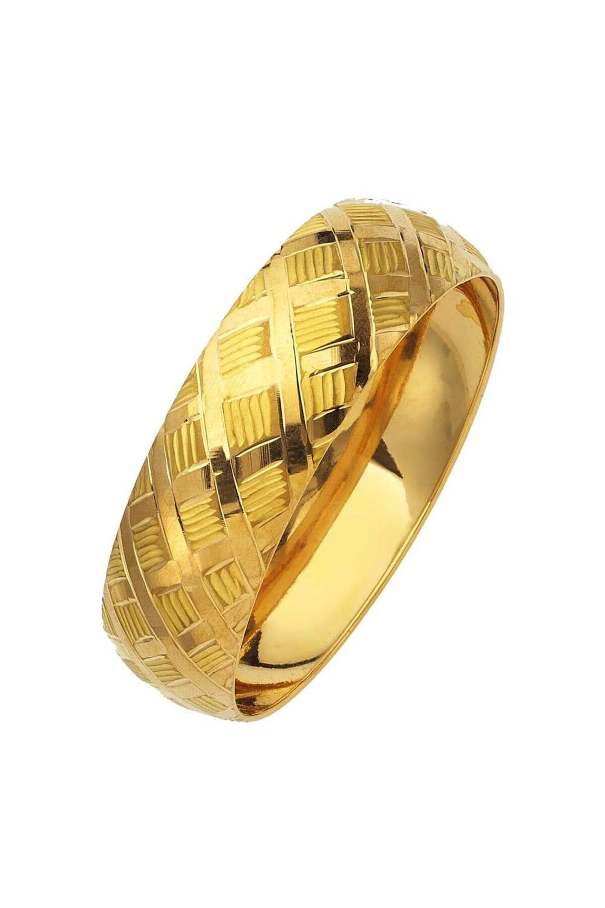 ALTINBEYI 22 Gram 22 Ayar Altın Bilezik (2cm Enli ) ABY22BZ034