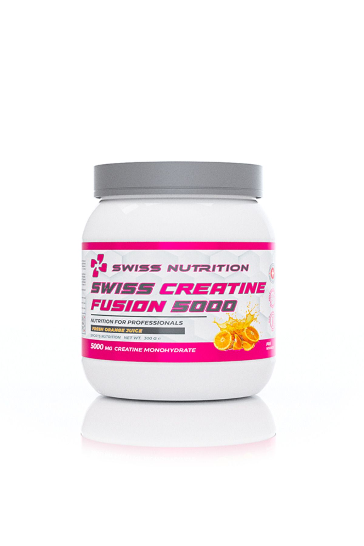 Swiss Nutrition Swiss Creatine Fusion 5000 | Fresh Orange Juice | Aromalı Creatine | 300g 50 servis