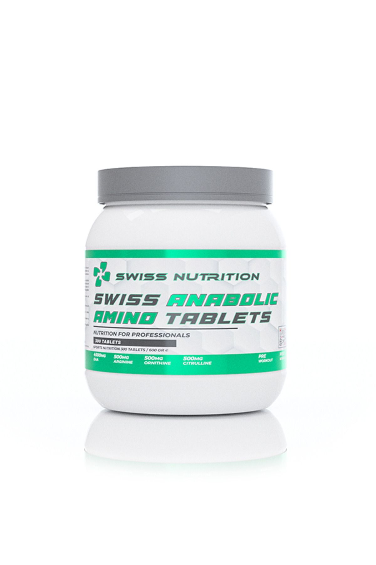 Swiss Nutrition Swiss Anabolic Amino Tablets|Saf Amino Asitlerden Oluşan Tablet Formunda Sporcu Gıdası|300tablet