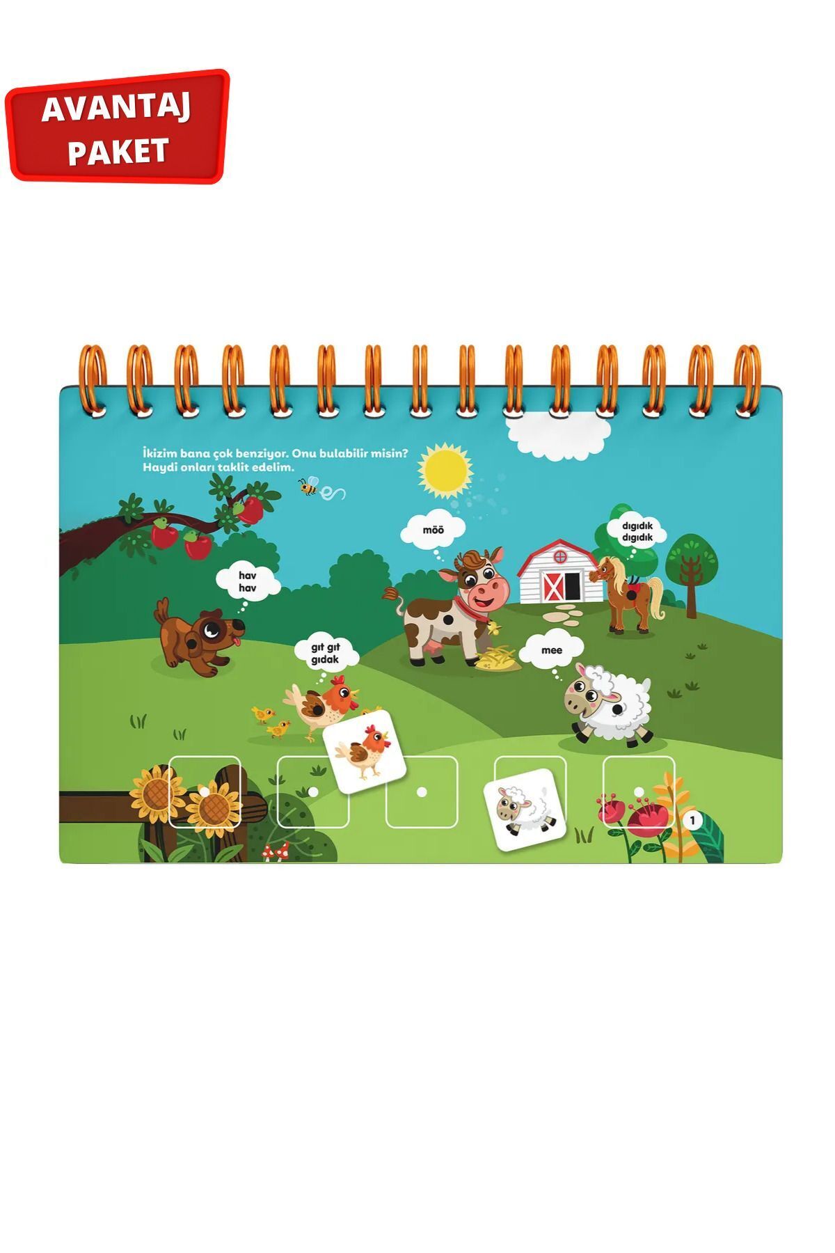 Çocuk Akademi 12-24 Ay Cırt Cırtlı Etkinlik Kitabı Ve Zeka Kartı Bebeğimin Ilk Sözcükleri fotoğrafı 3 (önizleme)