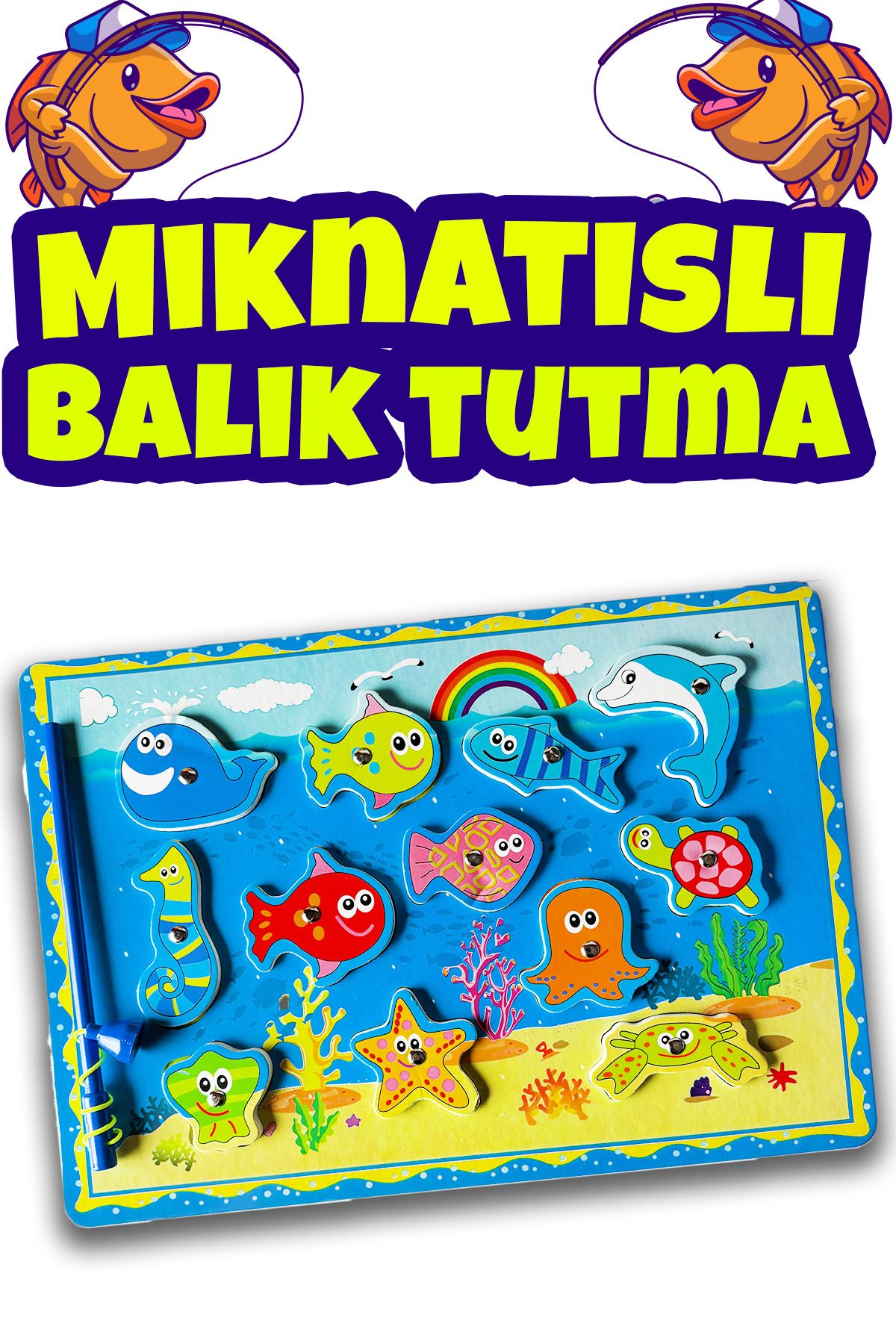 kidssan games Mıknatıslı Balık Tutma Oyunu Eğitici Oyuncak