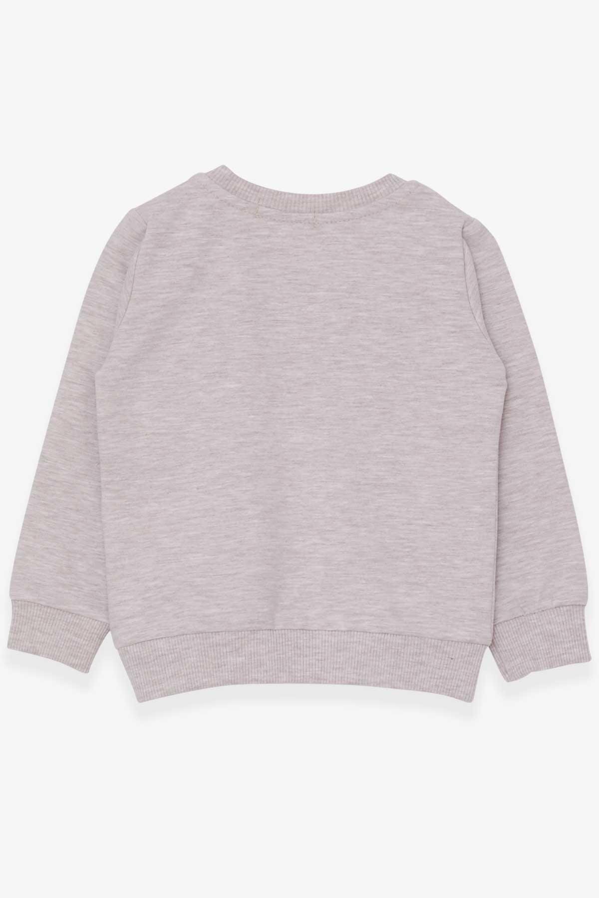 Breeze Kız Çocuk Sweatshirt Baskılı Unicorn 1.5-5 Yaş, Bej Melanj fotoğrafı 2 (önizleme)