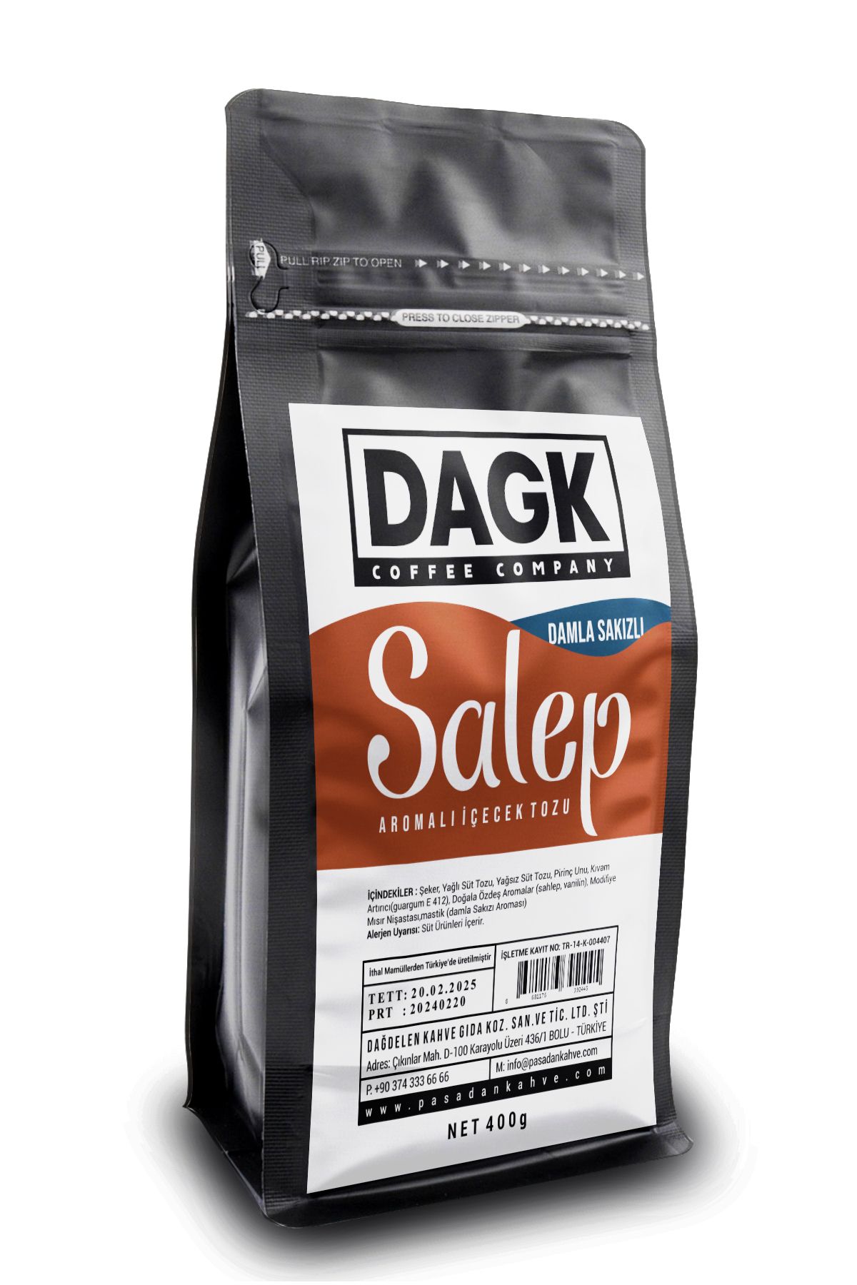 Dagk Damla Sakızlı Salep 400g (AROMALI TOZ İÇECEK)