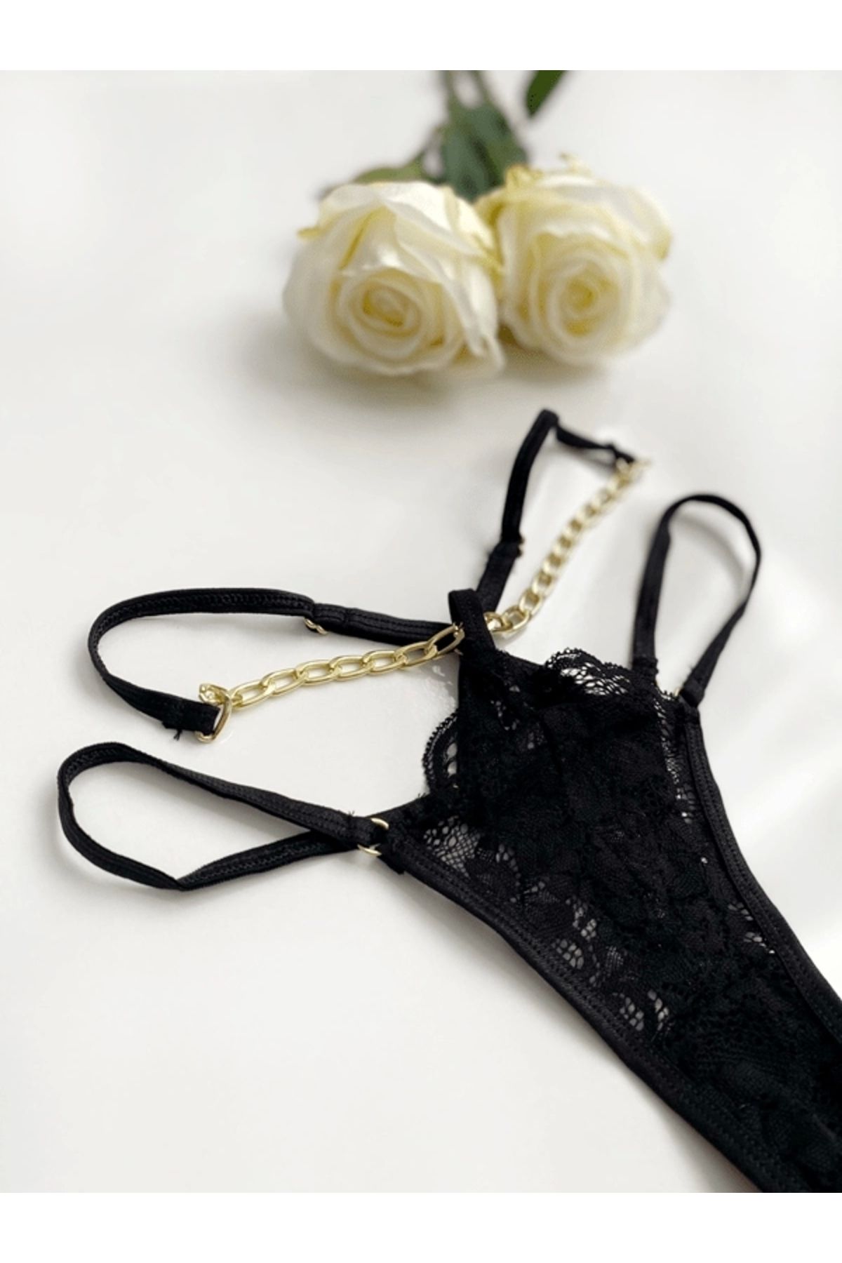 gc gece incisi-Stylish Thread with Chain Detail 3