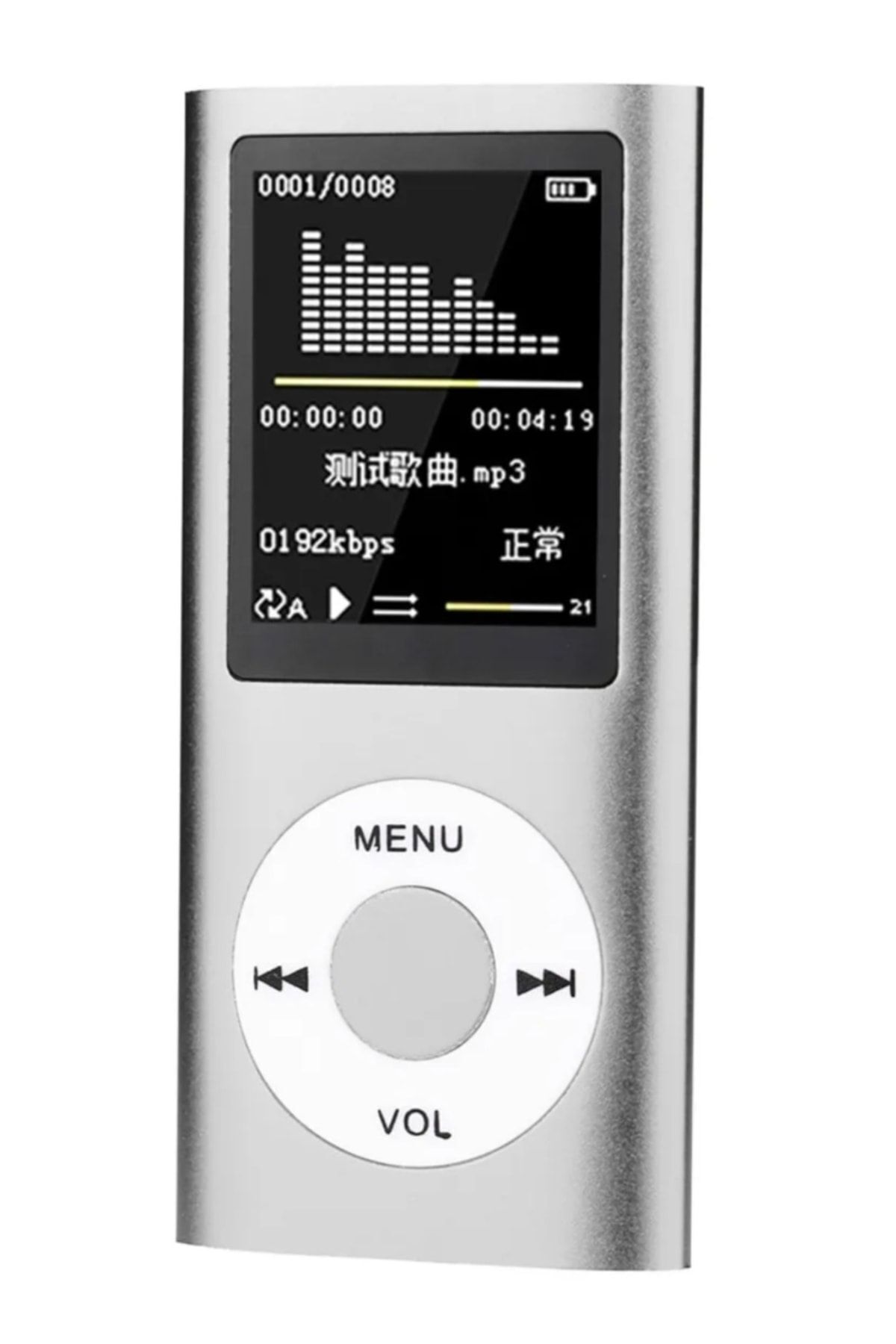 SIGHTZER Mp3 Çalar Ses Kayıt Fm Radyo Sd Kart Girişli Mp4 Player 1.8 Inç Renkli Ekran