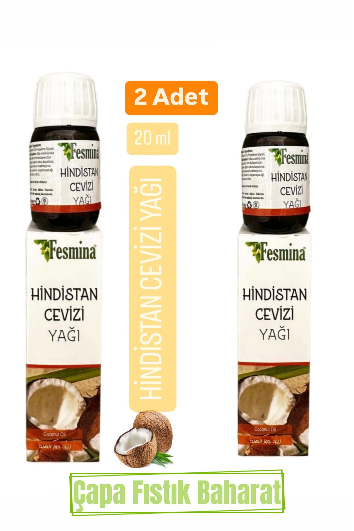 Fesmina Hindistan Cevizi Yağı 20ml (2 ADET)