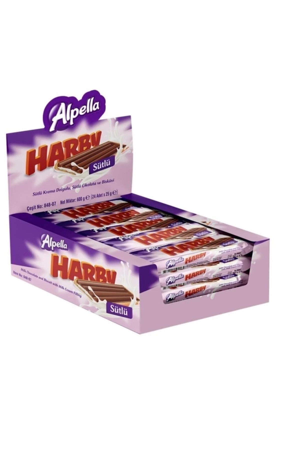 Ülker Alpella Harby Sütlü Kremalı Bisküvi 25 gr (24 Adet)