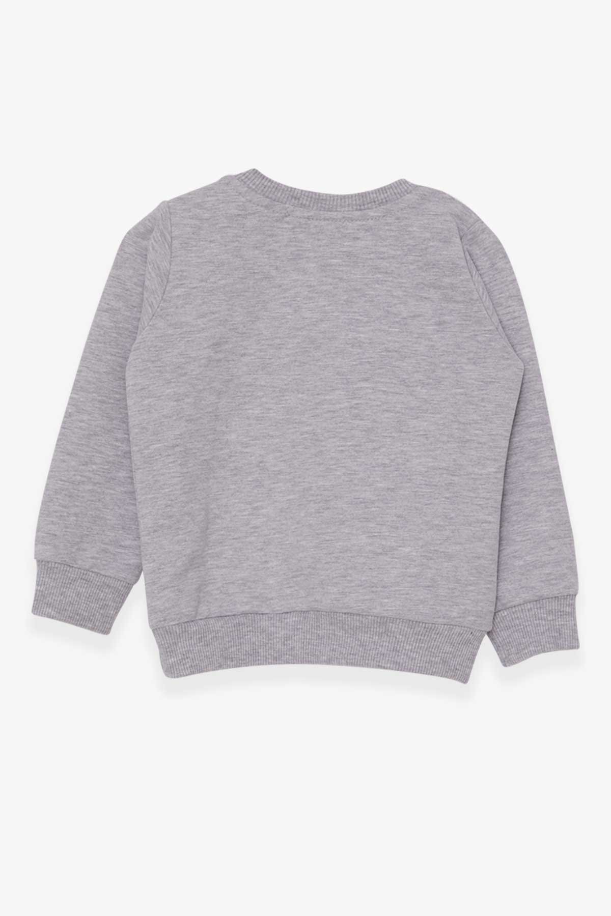 Breeze Kız Çocuk Sweatshirt Baskılı Unicorn 1.5-5 Yaş, Gri Melanj fotoğrafı 2 (önizleme)