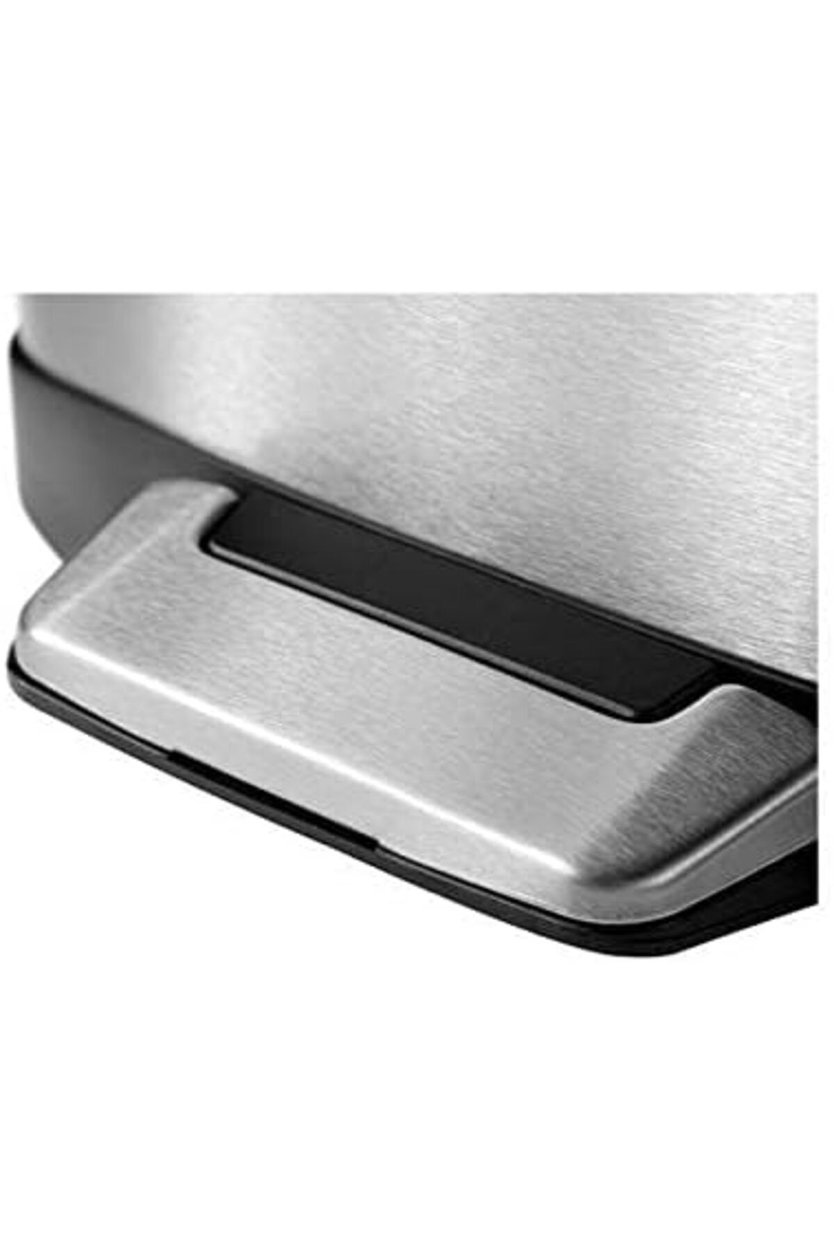 EKO-Della Stainless Steel Rectangular Step Waste Bin with Soft Close Lid, 6-Liter 2