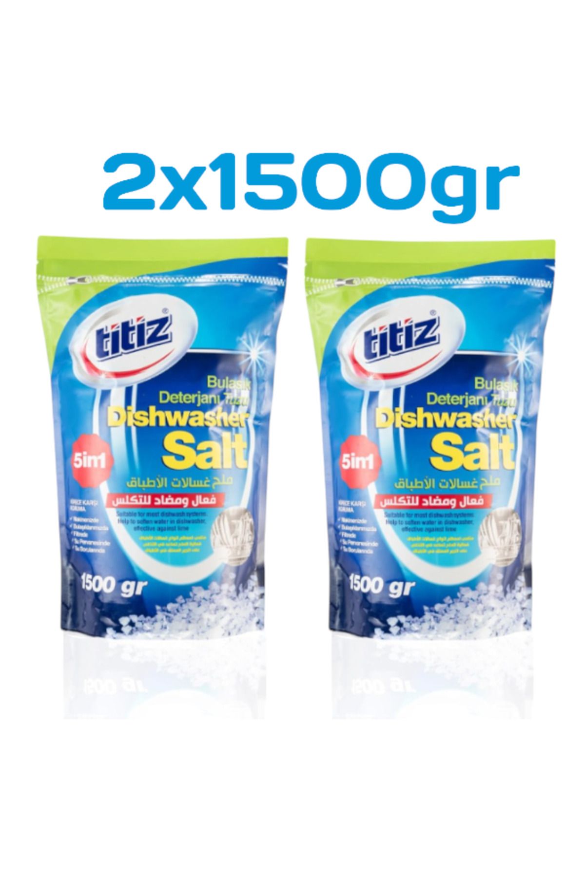 Titiz BULAŞIK MAKİNESİ TUZU 2X1500 gr