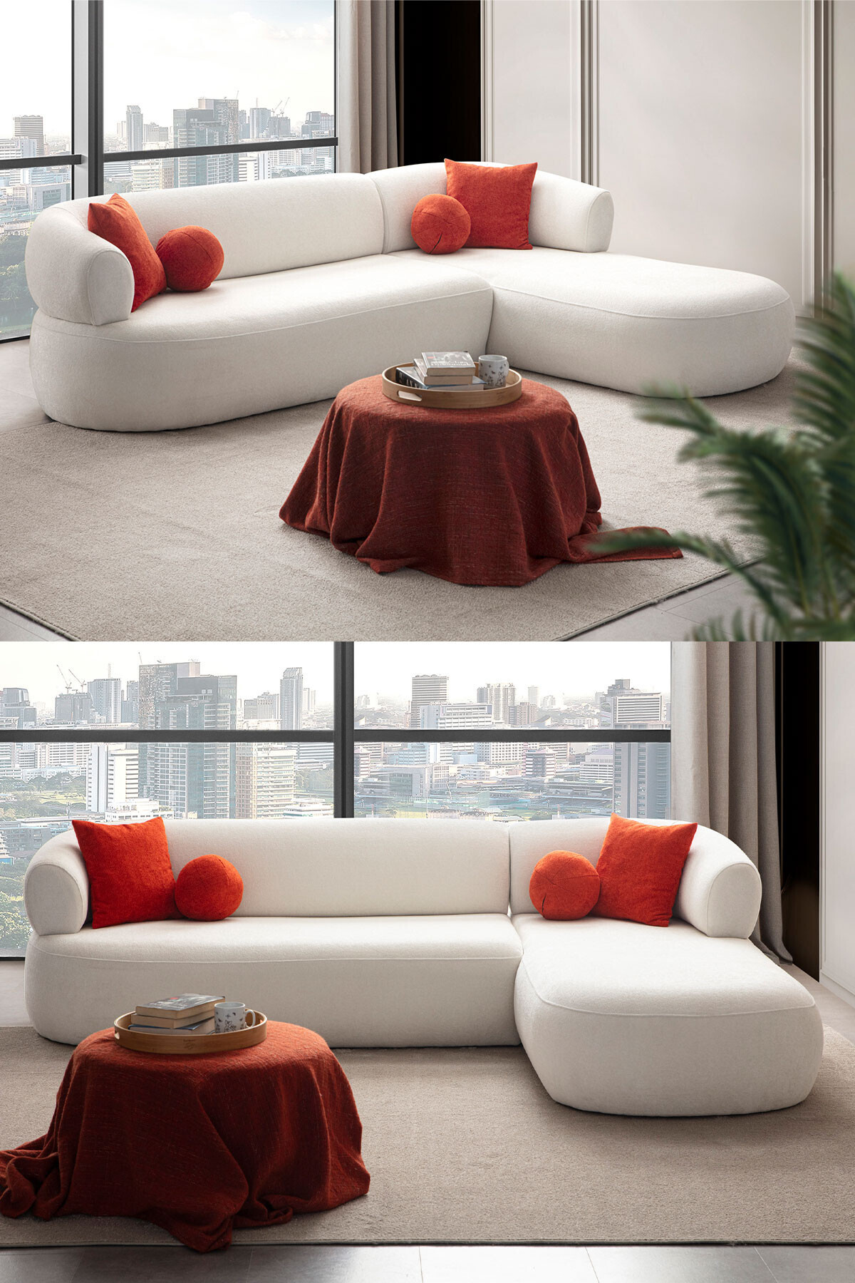 Rome Corner Seat Right Corner WHITE
