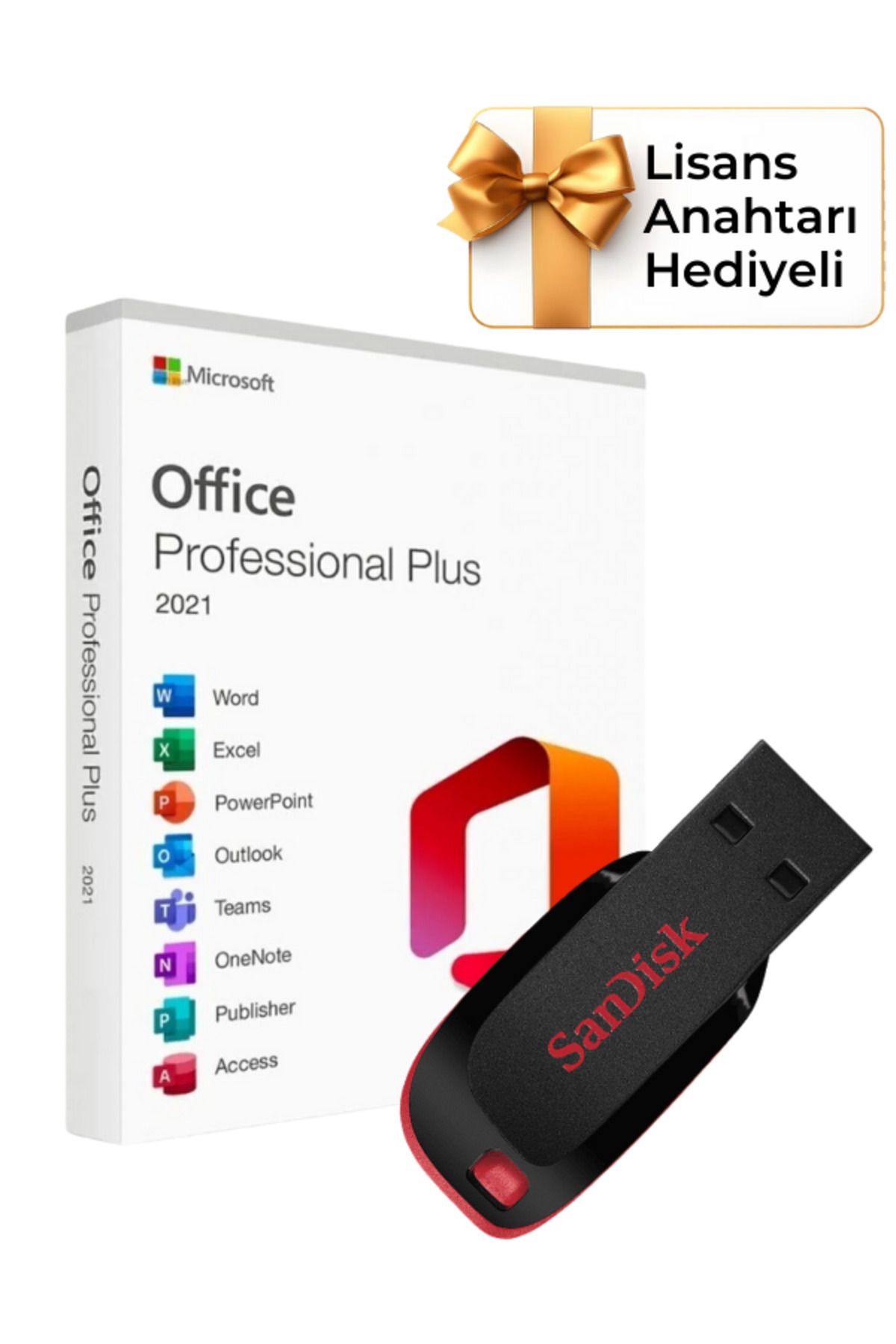 Kingston Office 2021 Pro Plus Kurulum Dosyalı USB Bellek 16GB (Lisans Anahtarı Hediyeli)