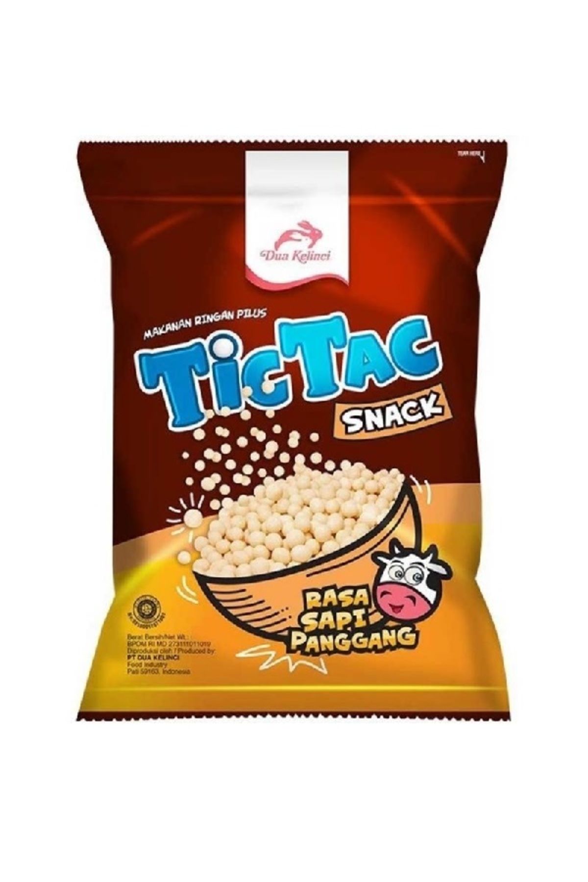 Tic Tac cassava snack rasa sapi 80g 1 paket