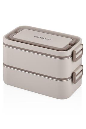 Vagonlife 2000 ML 2 Kat Paslanmaz Çelik Çorba Kaseli Bento Lunch Box Yeni Nes...