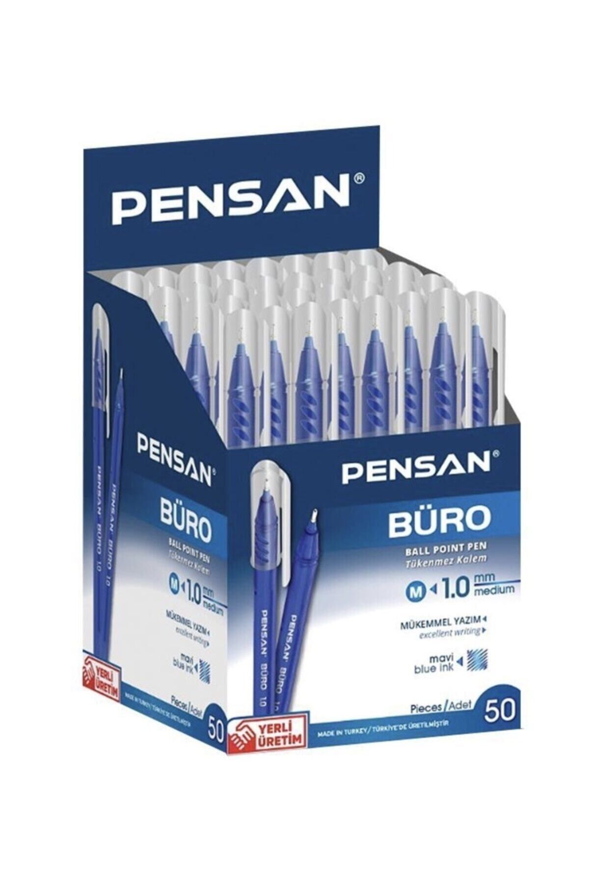 Pensan Büro Tükenmez Kalem Mavi 1.0 Mm 2270 - 50’li