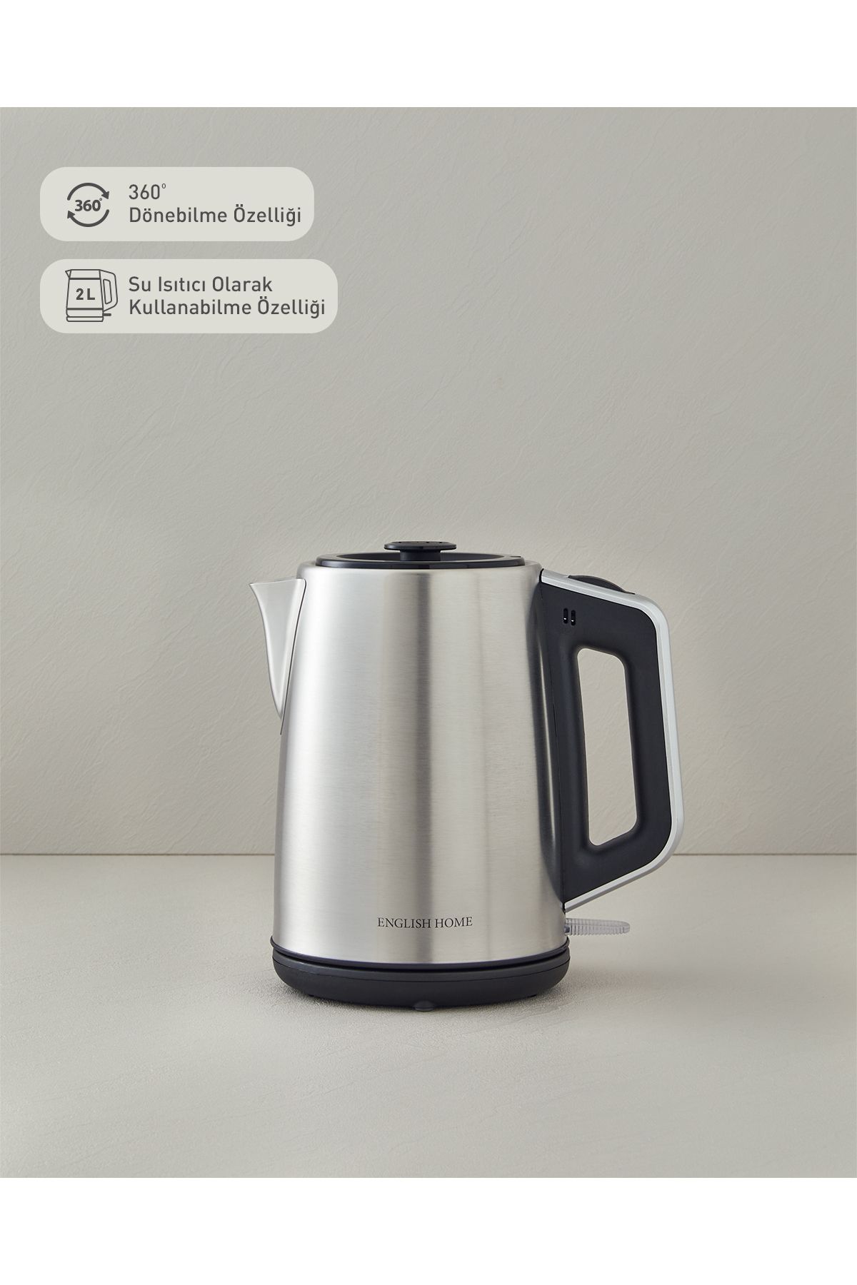 English Home-Cmk 6010 Inox Tea Machine - Black and Chrome Design 3