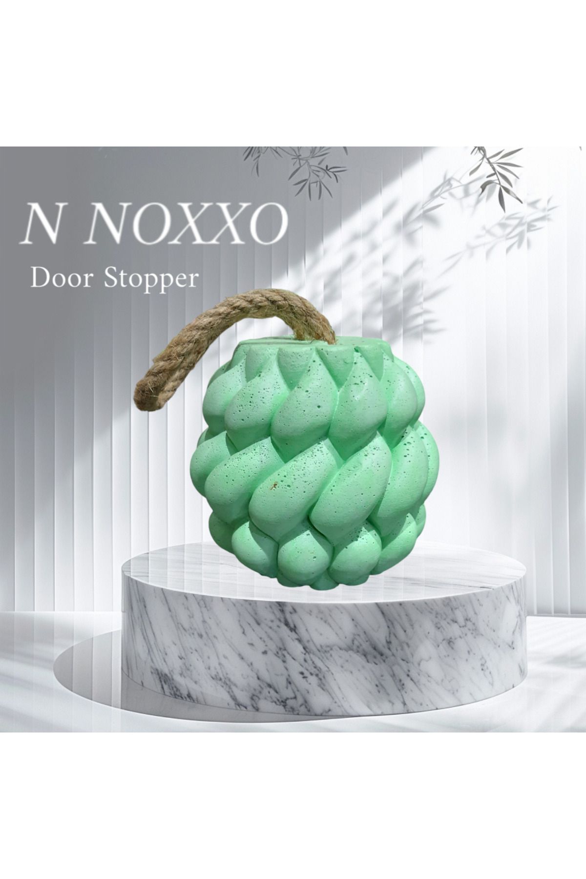 N NOXXO-Πράσινο Πώμα Μπετόν - Διακοσμητικό Στριφτό, Στοπ Πόρτας και Στήριγμα Πόρτας 1