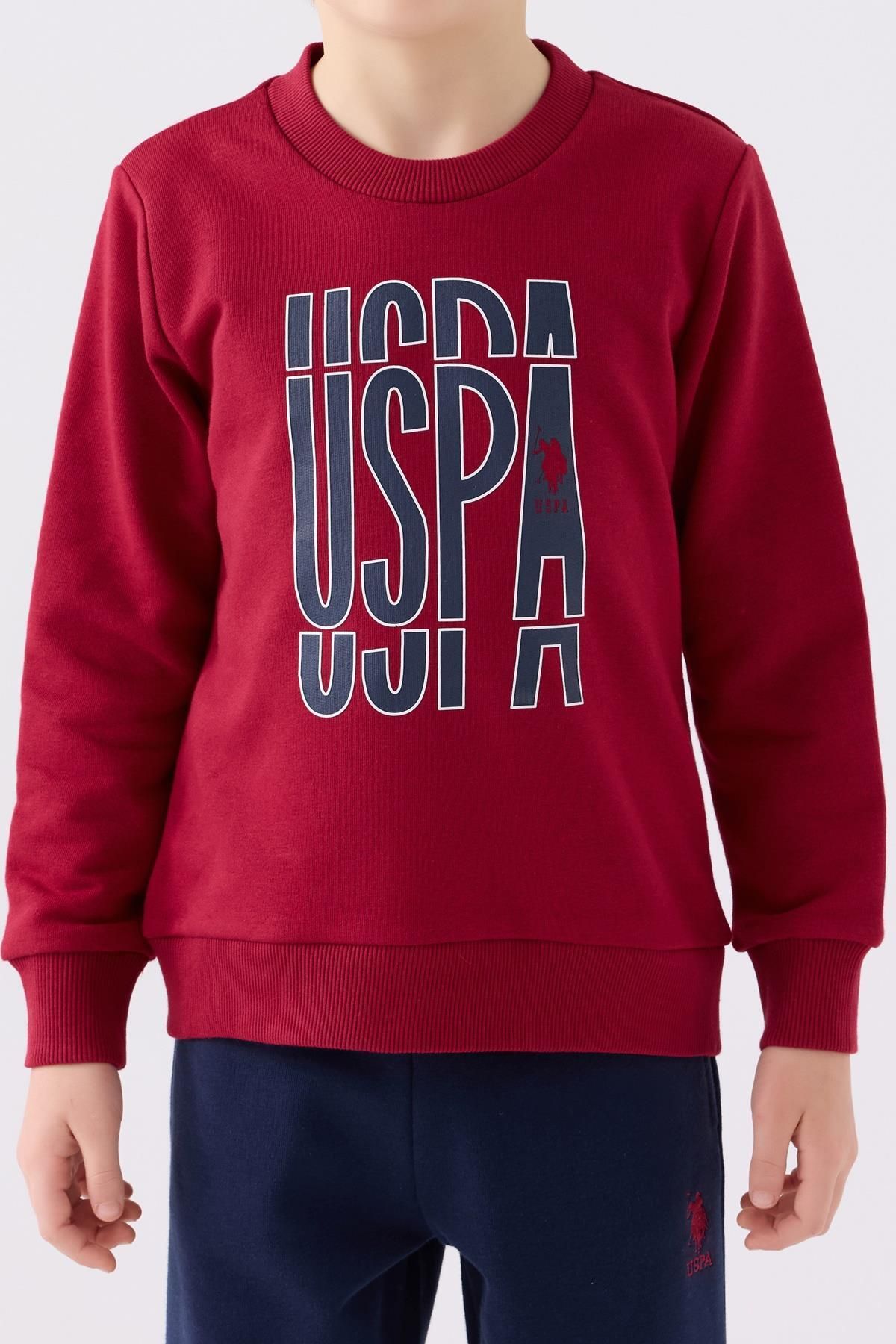 U.S. Polo Assn.-Boy's 3 Thread Winter Top and Bottom Set 2