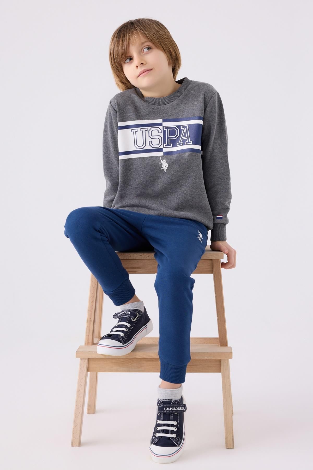 U.S. Polo Assn. Erkek Çocuk 3 İplik Pijama Takım
