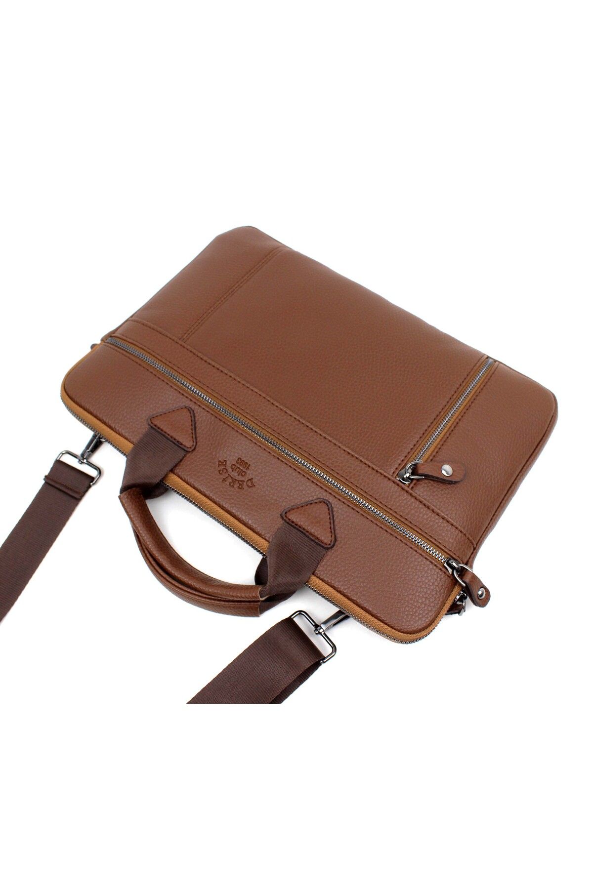 deri,se club-Medium Size Tan Unisex 13 and 14 Inch Notebook Bag Briefcase and Laptop Bag 2