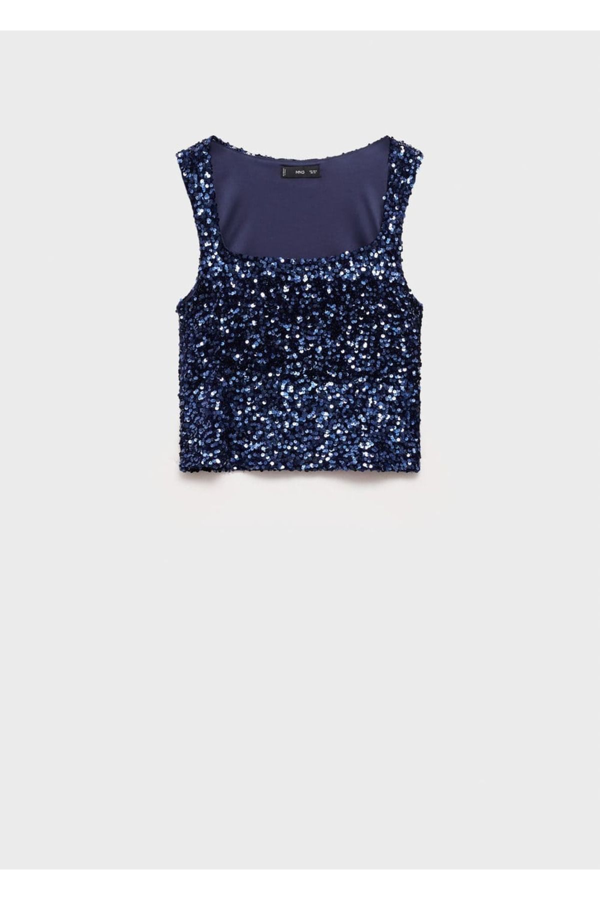 MANGO Woman-Blouse with Sequins on the Straps 3