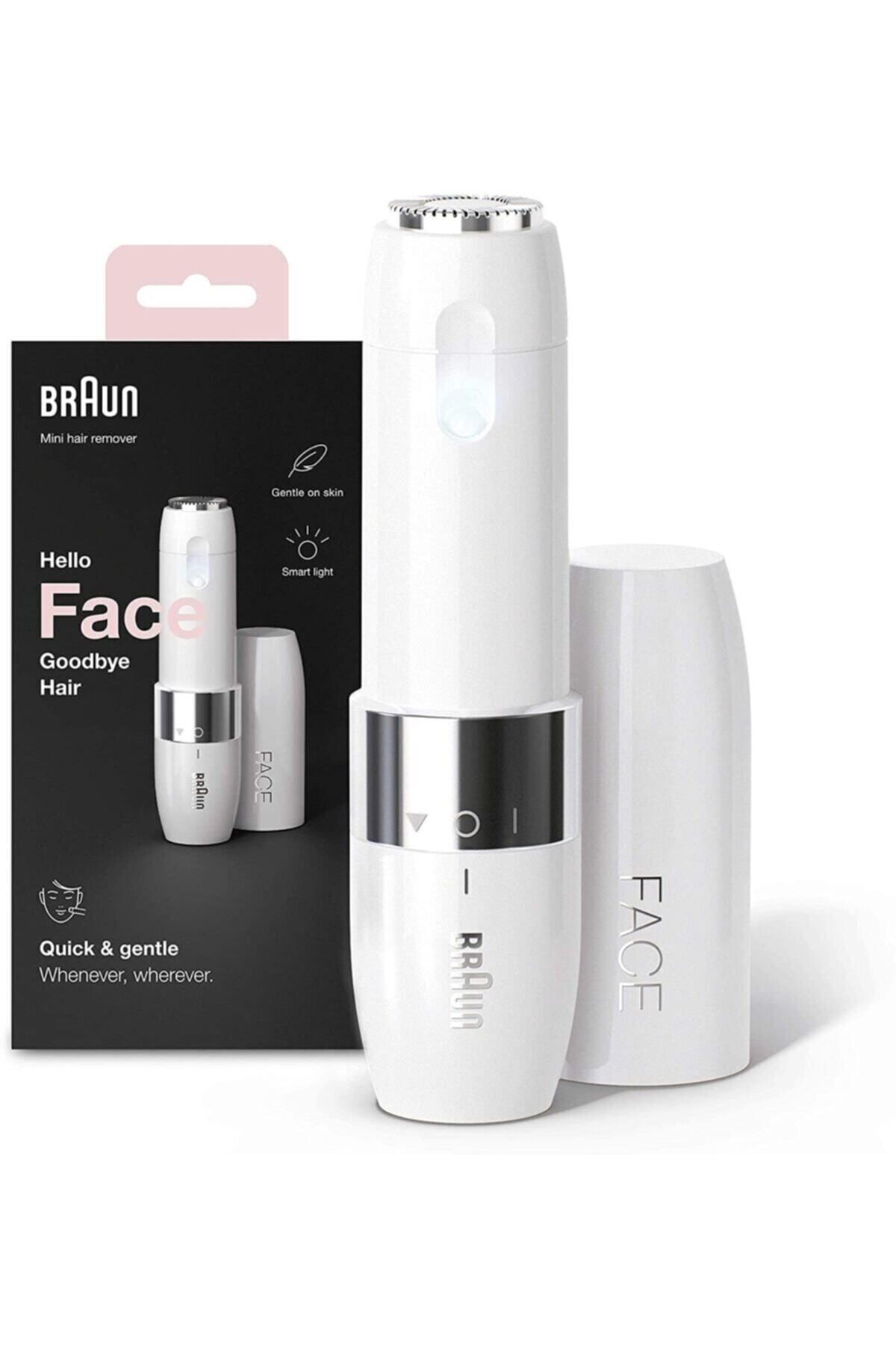 Braun Fs1000 Mini Hair Removal Machine Battery And Cleaning Brush, Travel Size, Wireless Use