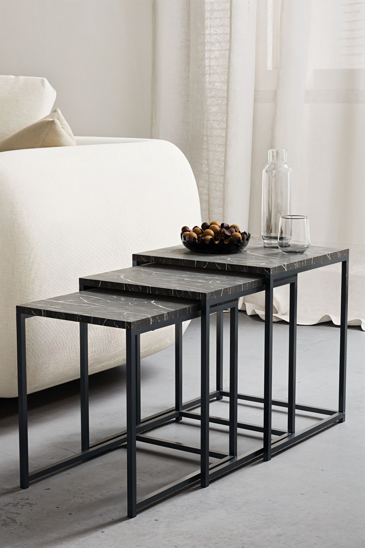 KODIGU Promo Zigon Sehpa - 45x45 - 45x40 - 45x35 -  Eko Ürün