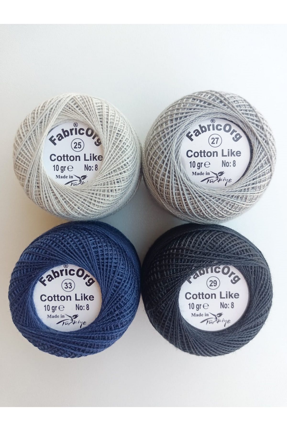 fabricorg Cotton Like Etamin-kanaviçe 4'lü Iplik Seti (10 GR-NO.8)