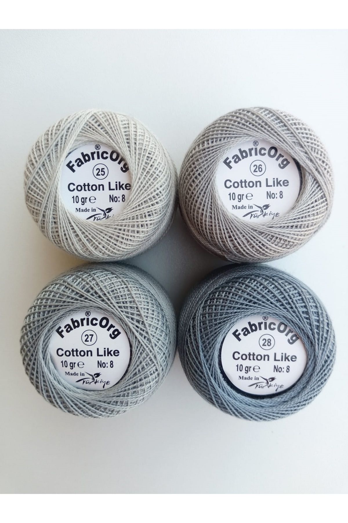 fabricorg Cotton Like Etamin-kanaviçe 4'lü Iplik Seti (10 Gr-no.8)