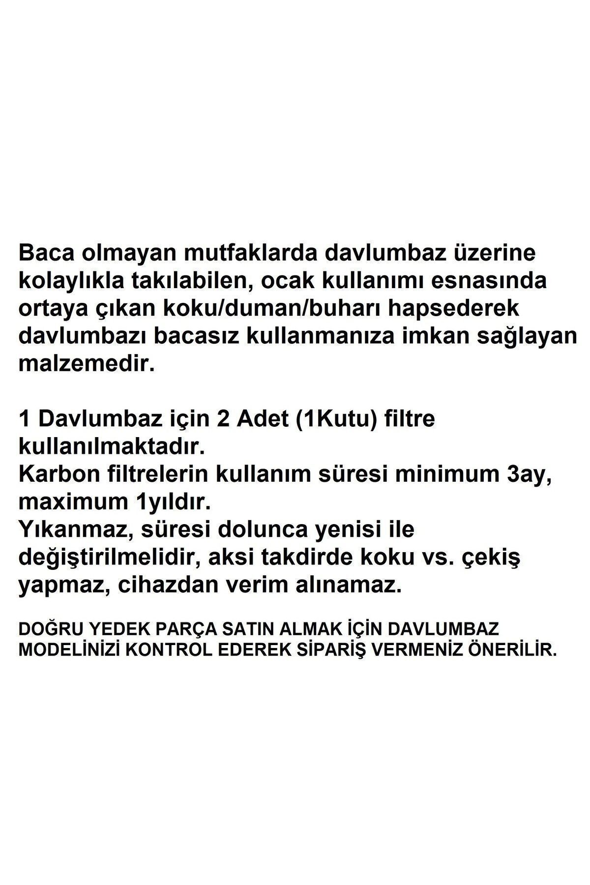 Bosch DWK66PJ70T/01 Davlumbaz Karbon Filtre DWZ6HK1H4 2li 1Takım