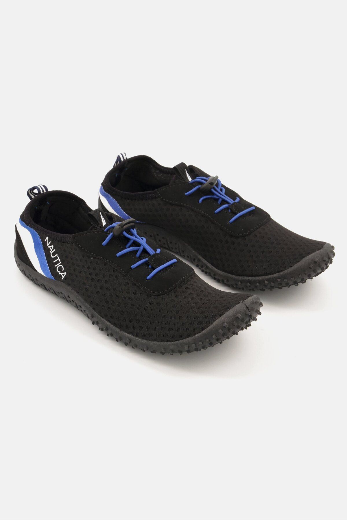 Nautica-Men Low Cut Lace Up Casual Shoes, Black/Blue 1