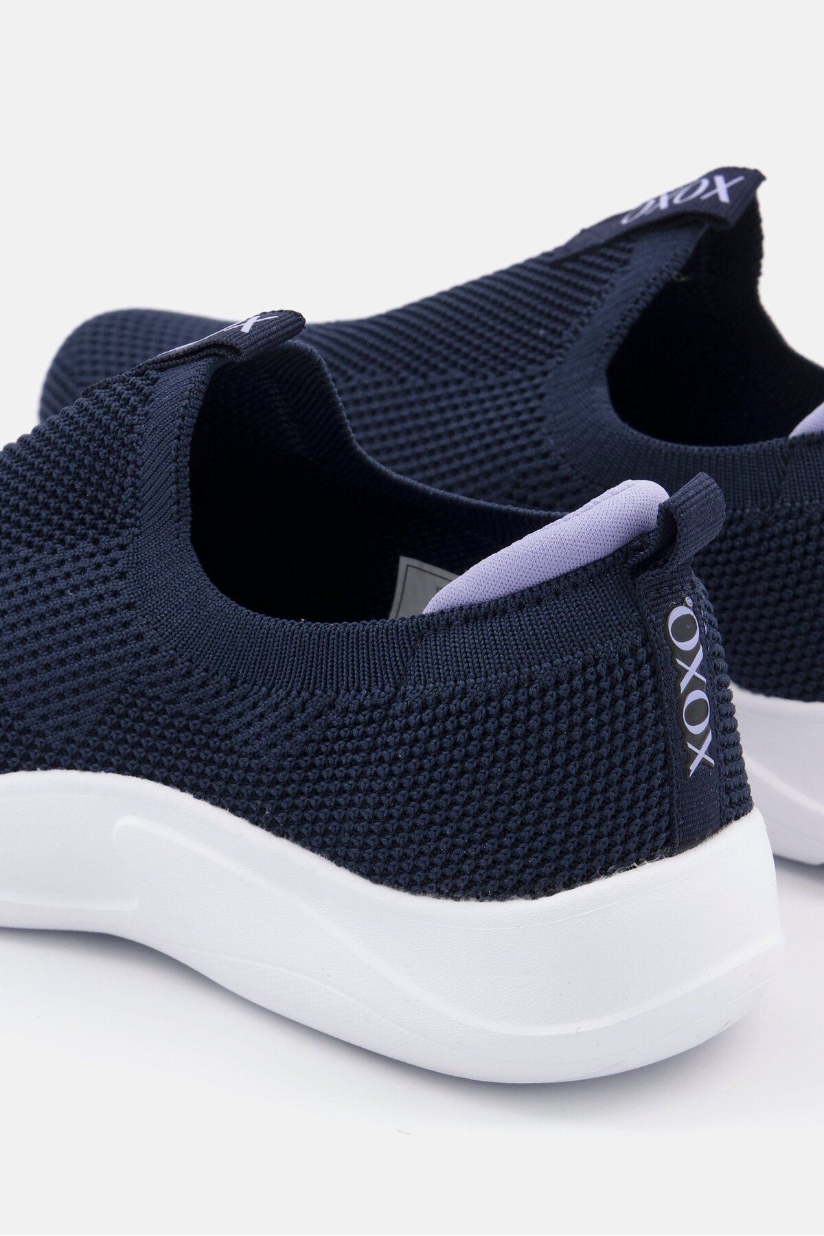 XOXO-Women Mire Slip On Sport Shoes, Navy Blue/Purple 2