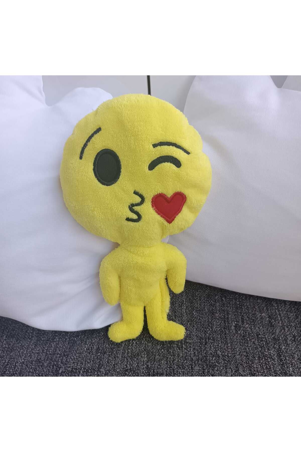 LRS STORE-29 cm Plush Emoji - Heart Kissed Man Gift for Lover Emoji Plush 1