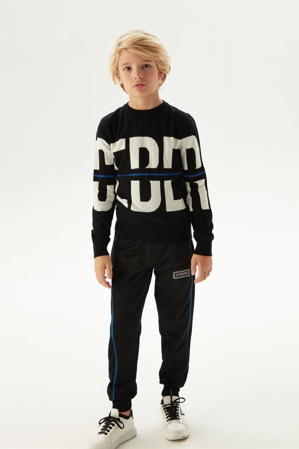 Iceberg-Bg Store Boy's Black Sweater 1