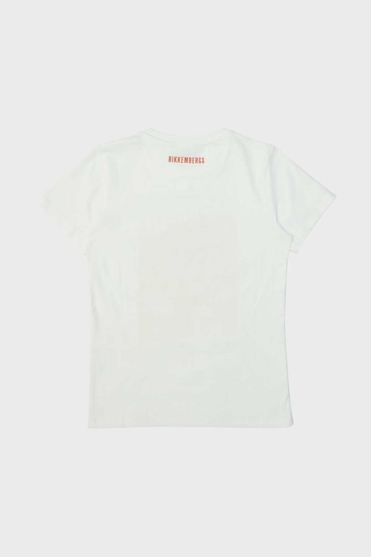 Bikkembergs-Bg Store Tricou alb pentru băiat 23fw0bk1909 6