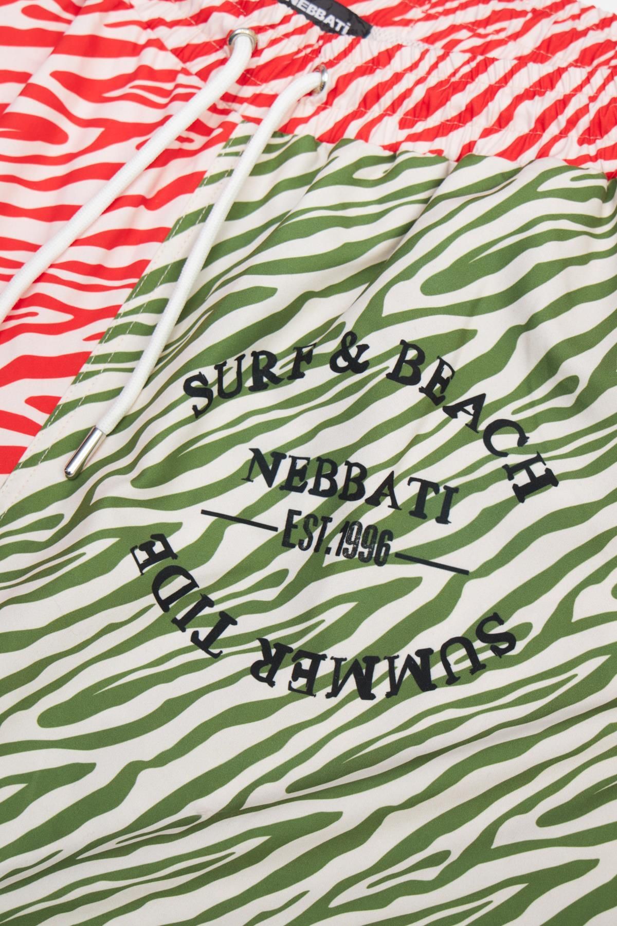 Nebbati-Bg Store Patterned Dad Shorts 23ss0nb3161 3