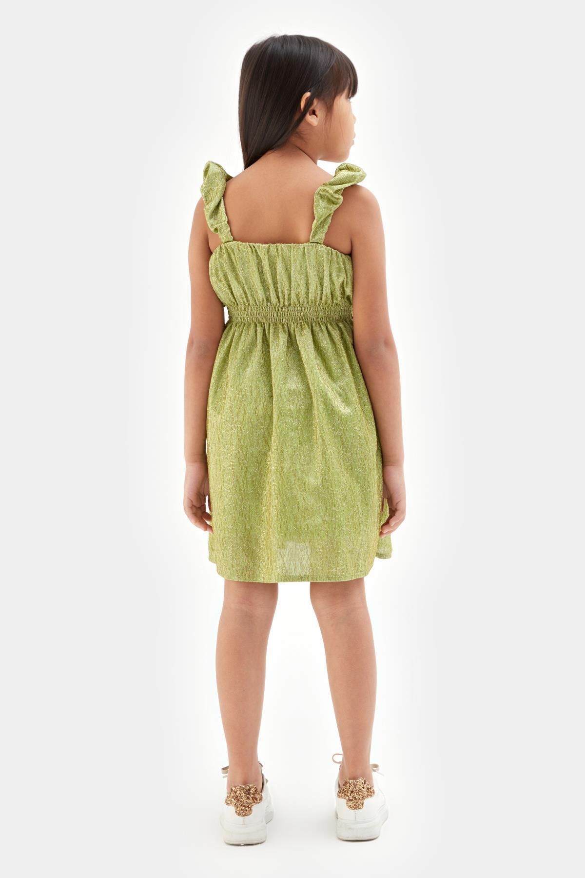 Tyess-Bg Store Girl Green Dress 23ss1tj4918 4