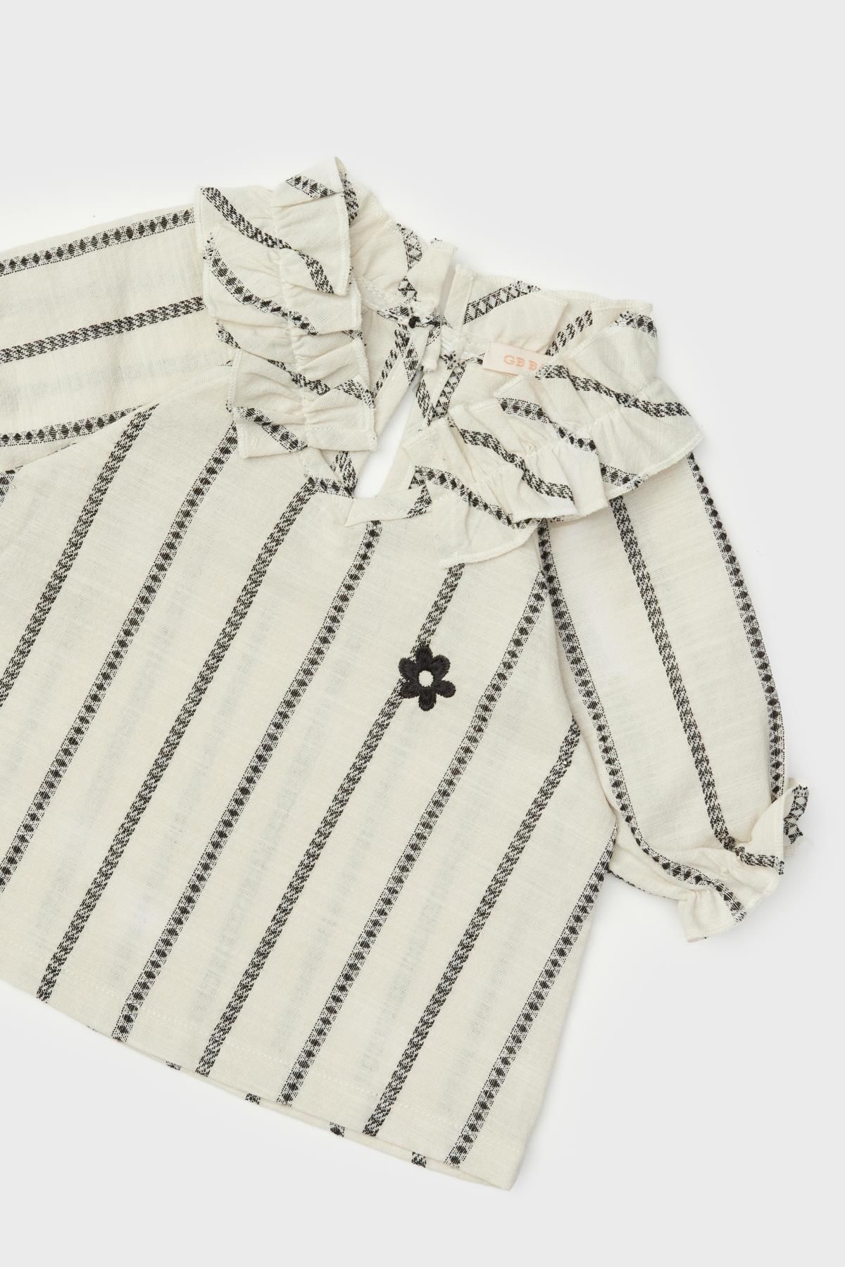 GB Baby-BG Store بلوزة مخططة للفتيات الصغيرات 3