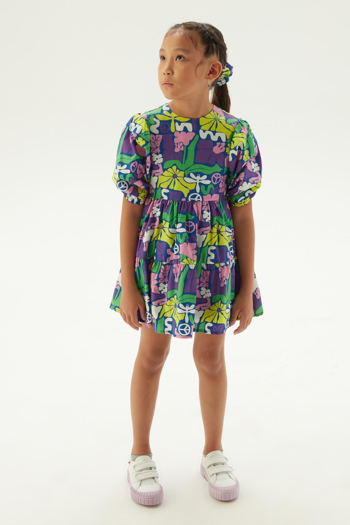 Tyess-BG Store Girls' Patterned Dress 1