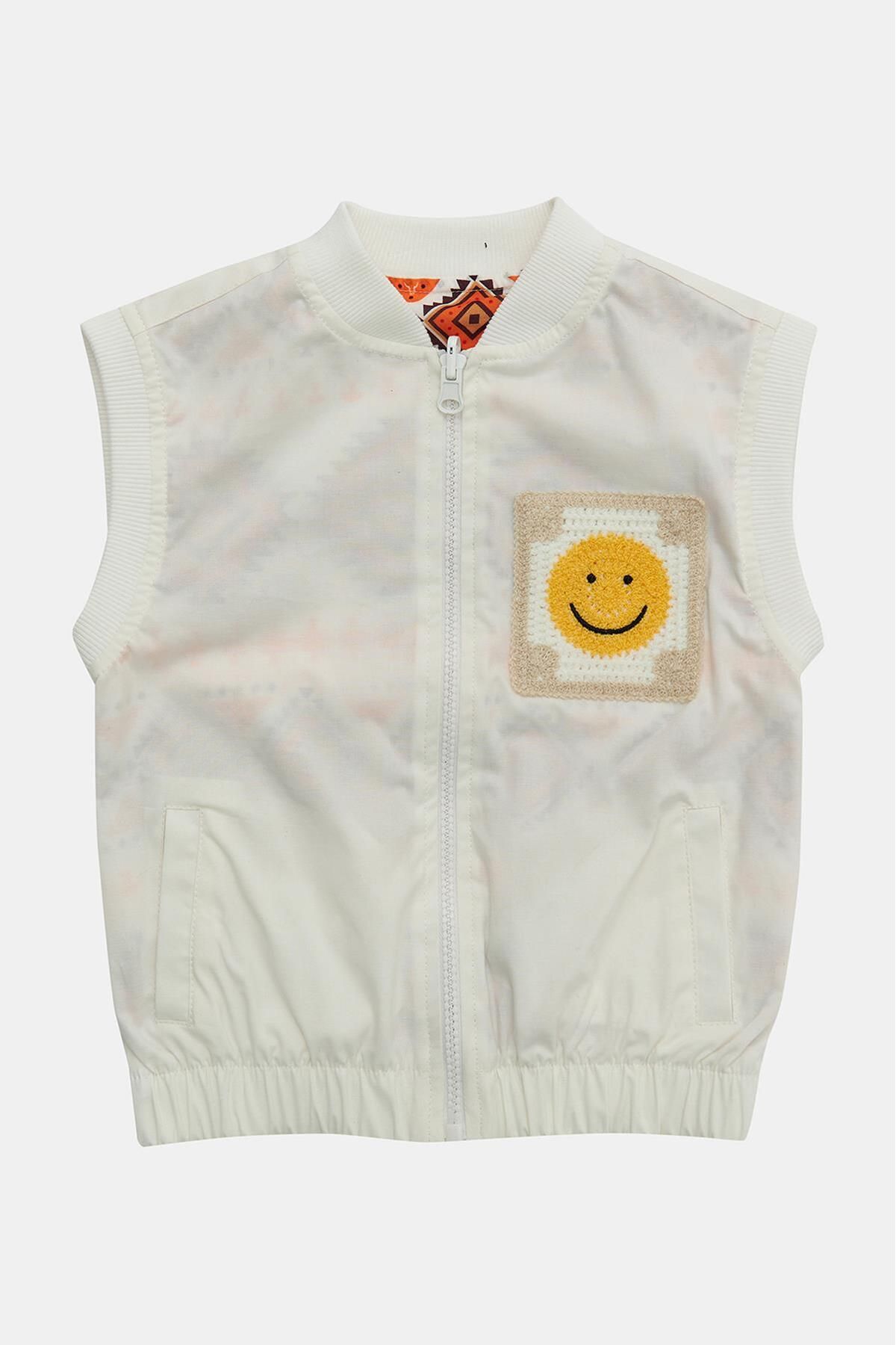 Nebbati-Bg Store Boy's Ecru Vest 23Ss2Nb3721 5