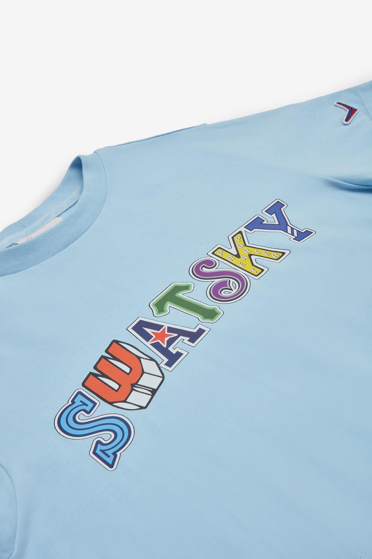 SWATSKY-Bg Store Hellblaues T-Shirt für Jungen 23pfwsw1568 7