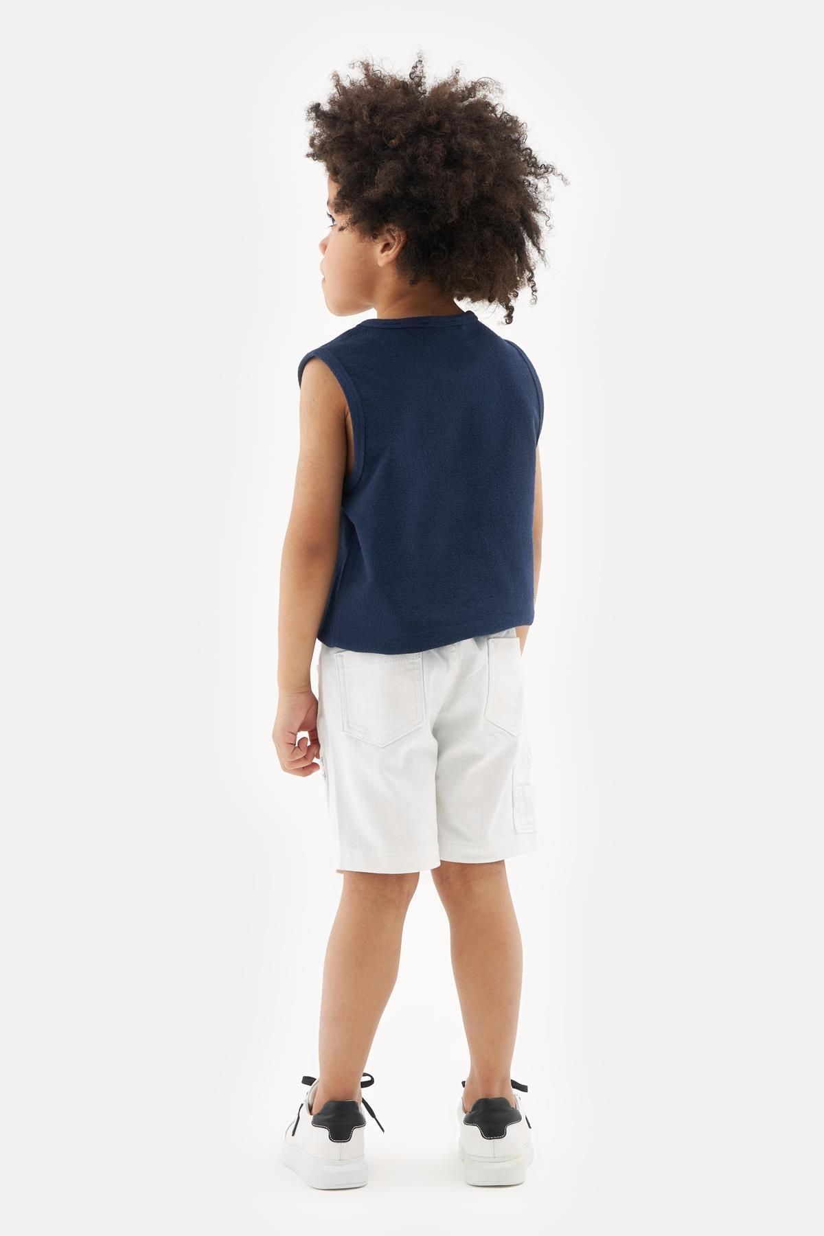 Nebbati-Bg Store Boy's White Shorts 23Ss1Nb3156 4